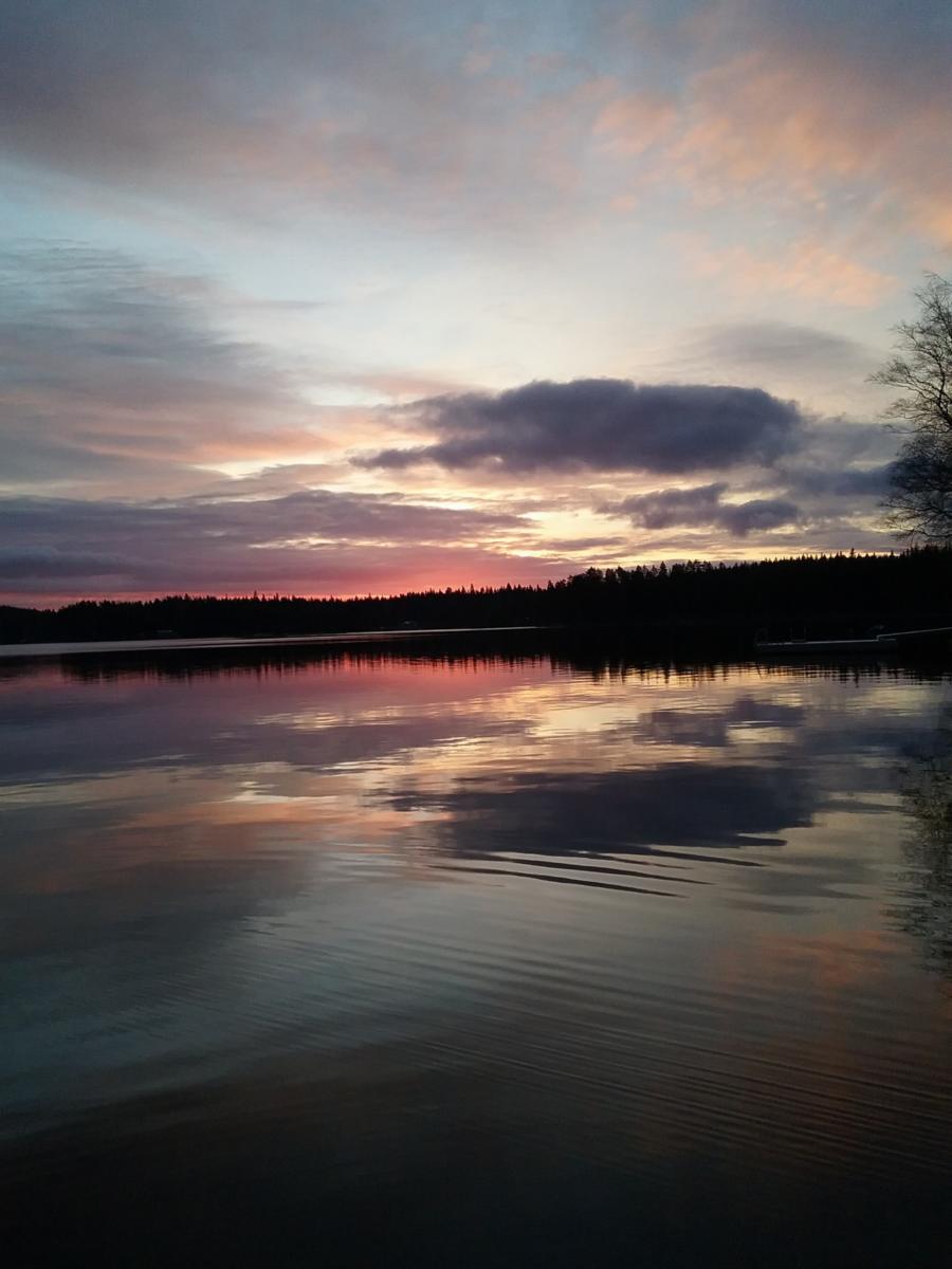 Auringonnousu Vesijaolla joulukuussa 2015